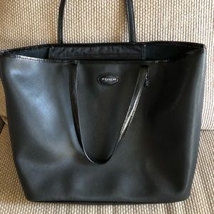 Black Coach work tote bag